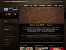 Tablet Screenshot of goldencarpet.com.tr